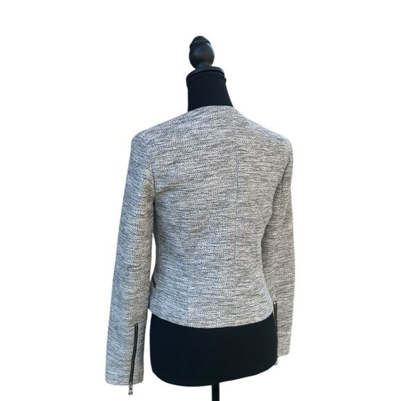 Banana Republic Asymmetric Zip Jacket Blazer Size 2 - Picture 5 of 10